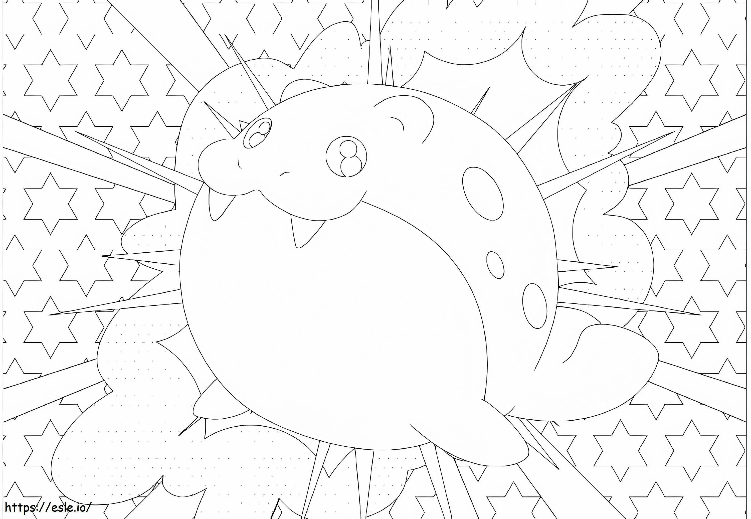 Coloriage Spheal Pokémon 1 à imprimer dessin