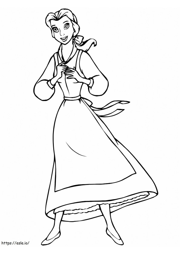 Belle Free To Print Coloring4Free coloring page
