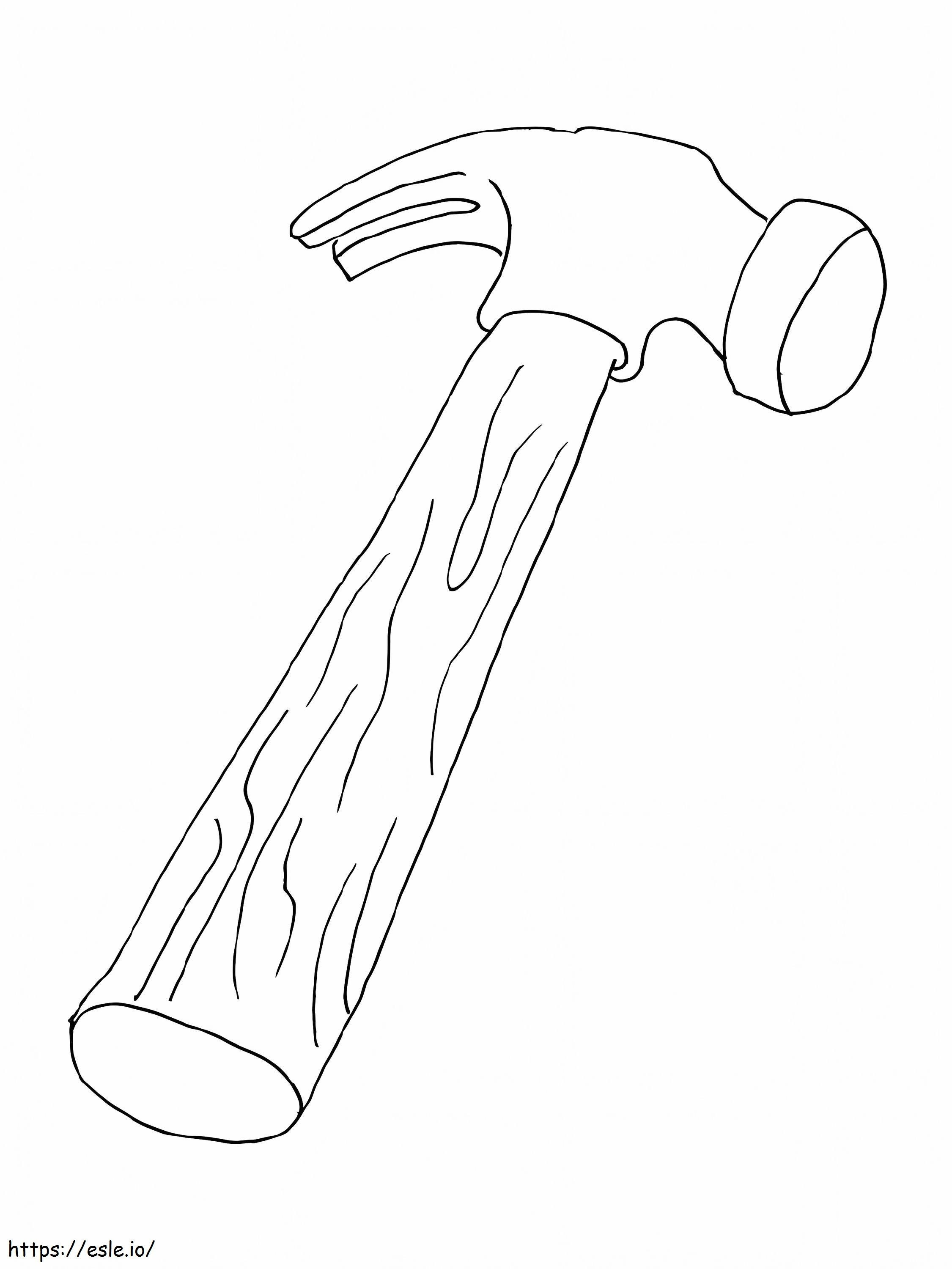 A Hammer coloring page