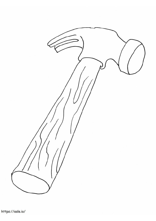 A Hammer coloring page