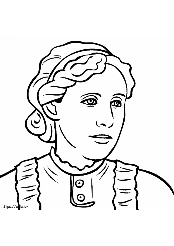 Young Helen Keller coloring page