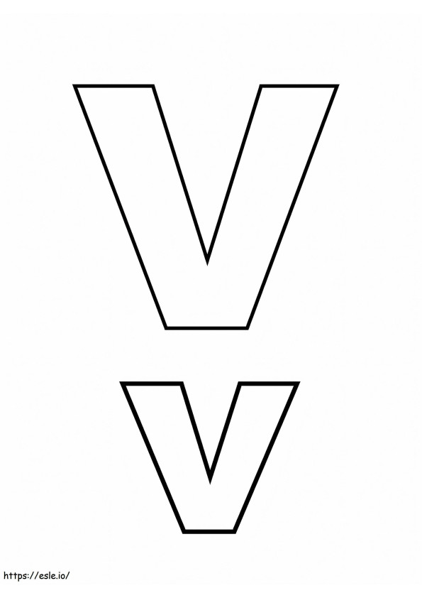 V betű 3 kifestő