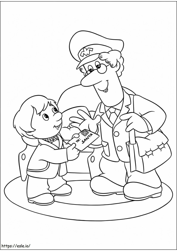 Postman Pat Awesome coloring page