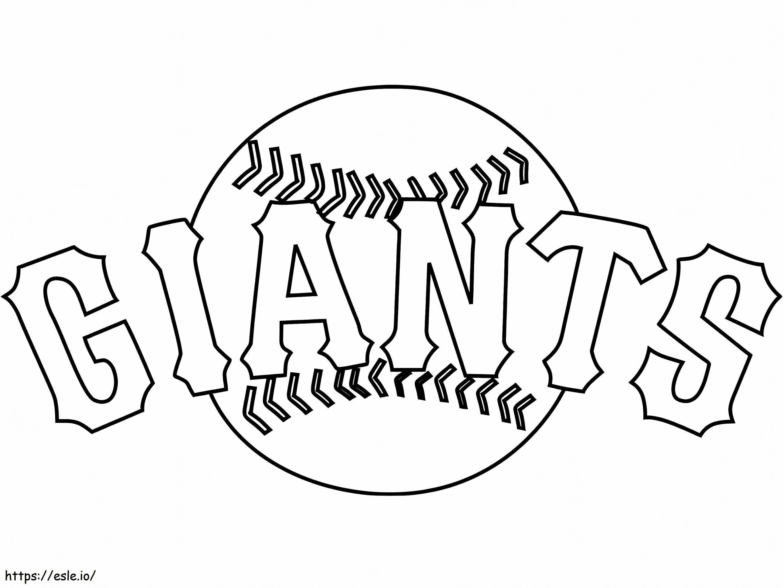 Coloriage Logo des Giants de San Francisco à imprimer dessin