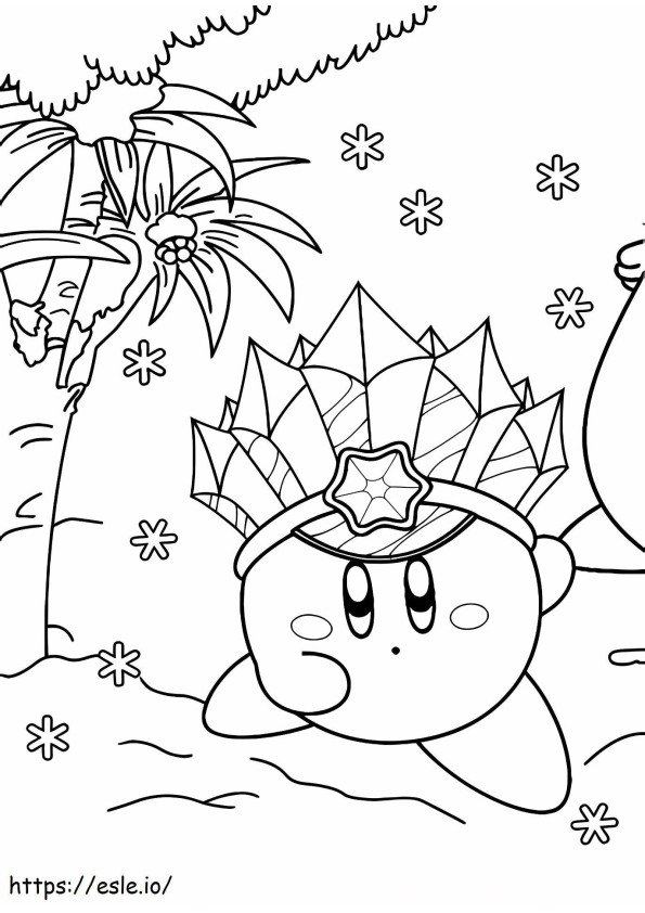 Coloriage 1528855758 Kirby de glace à imprimer dessin