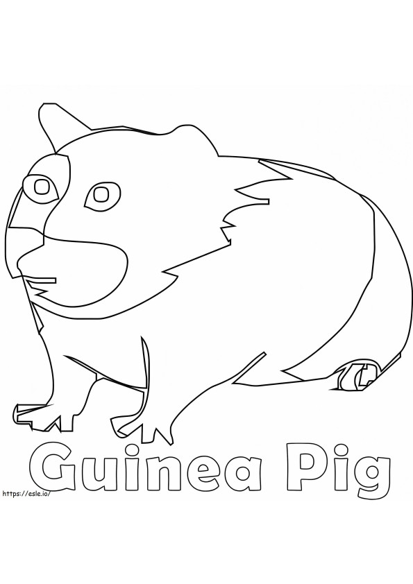 Ugly Guinea Pig coloring page