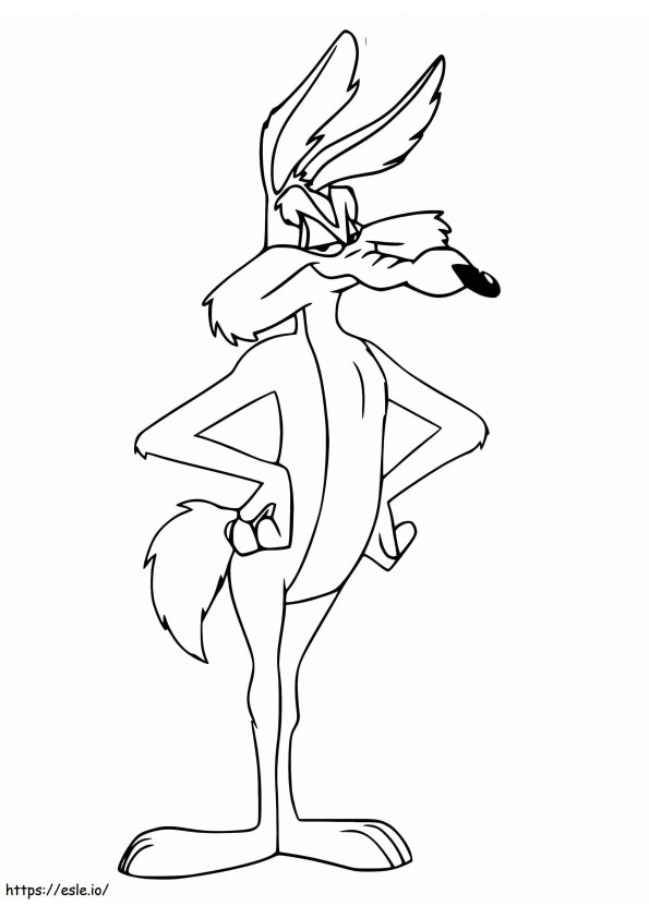 Looney Tunes Wile E Coyote para colorear