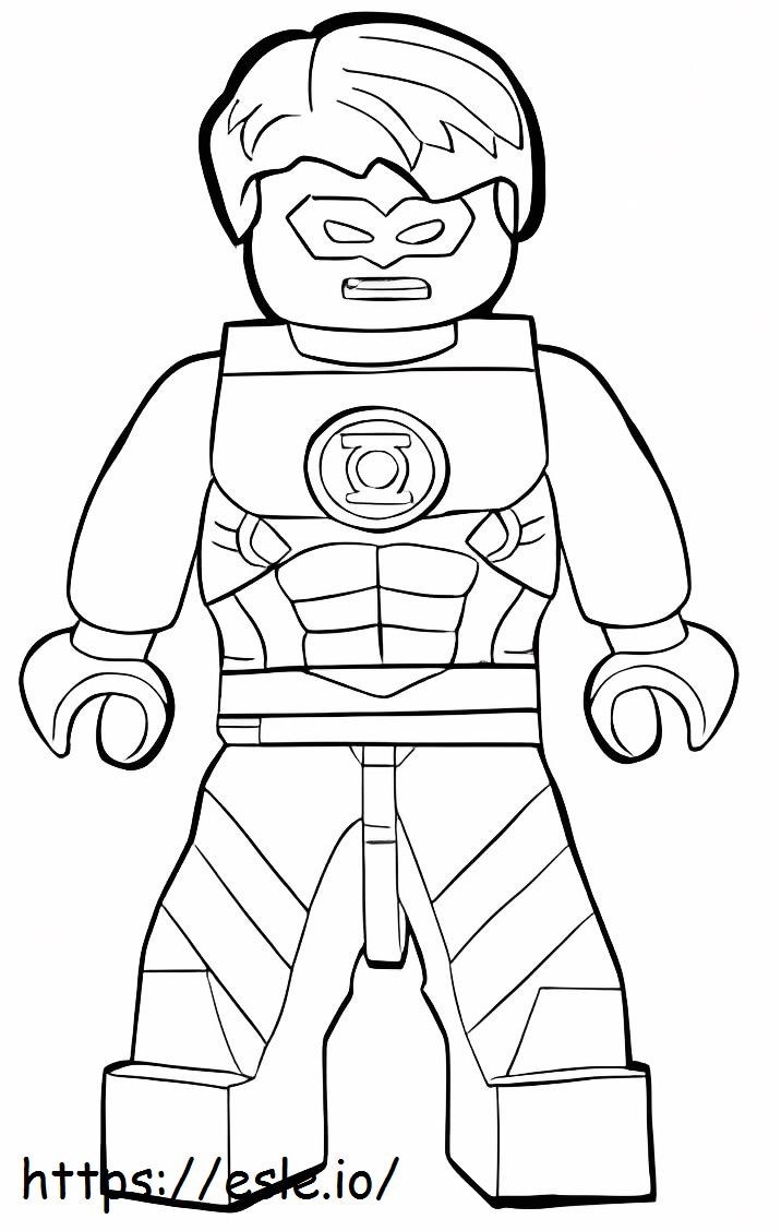 Gambar Mewarnai Lego Green Lantern Marah
