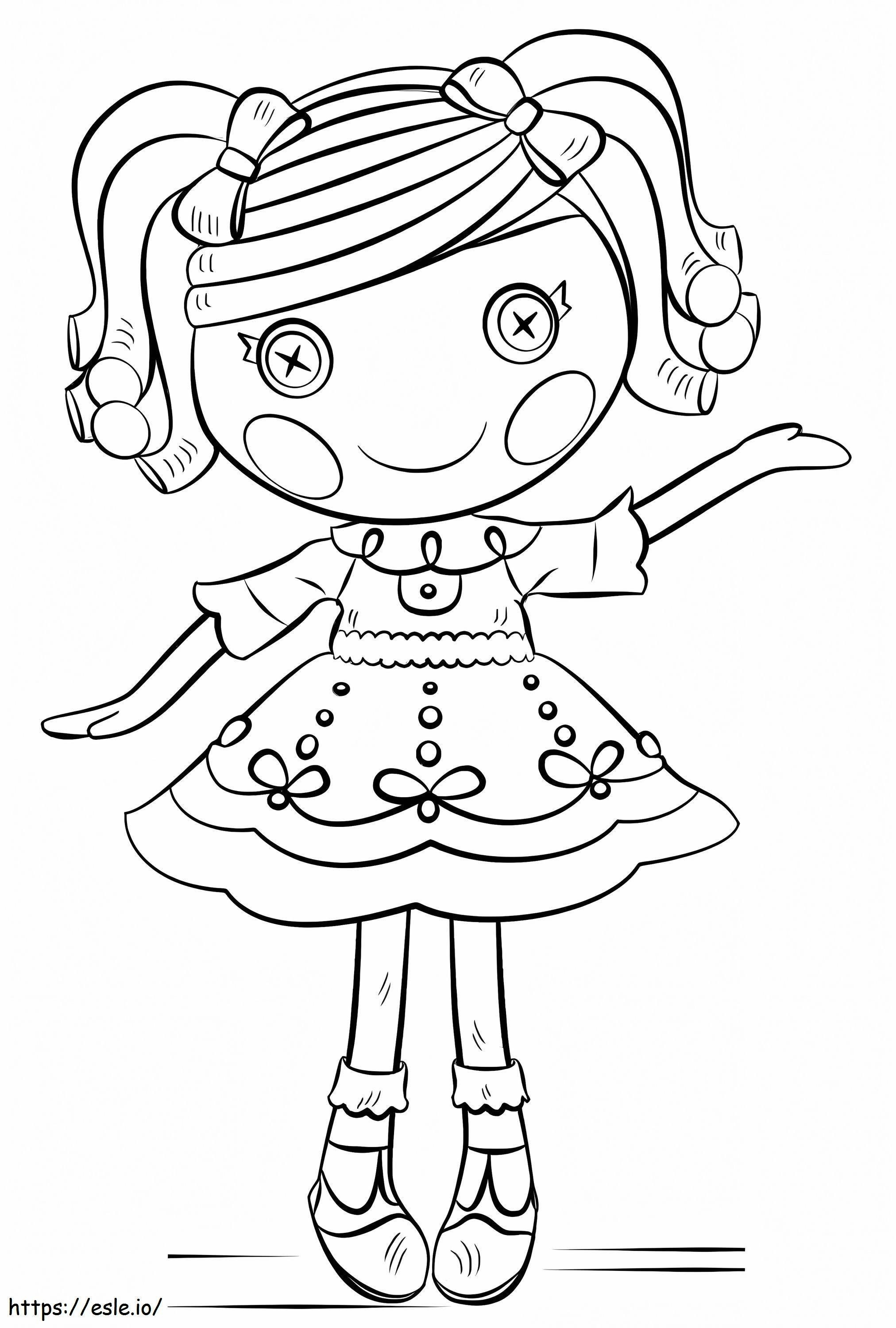 Coloriage Lalaloopsy souriant à imprimer gratuit