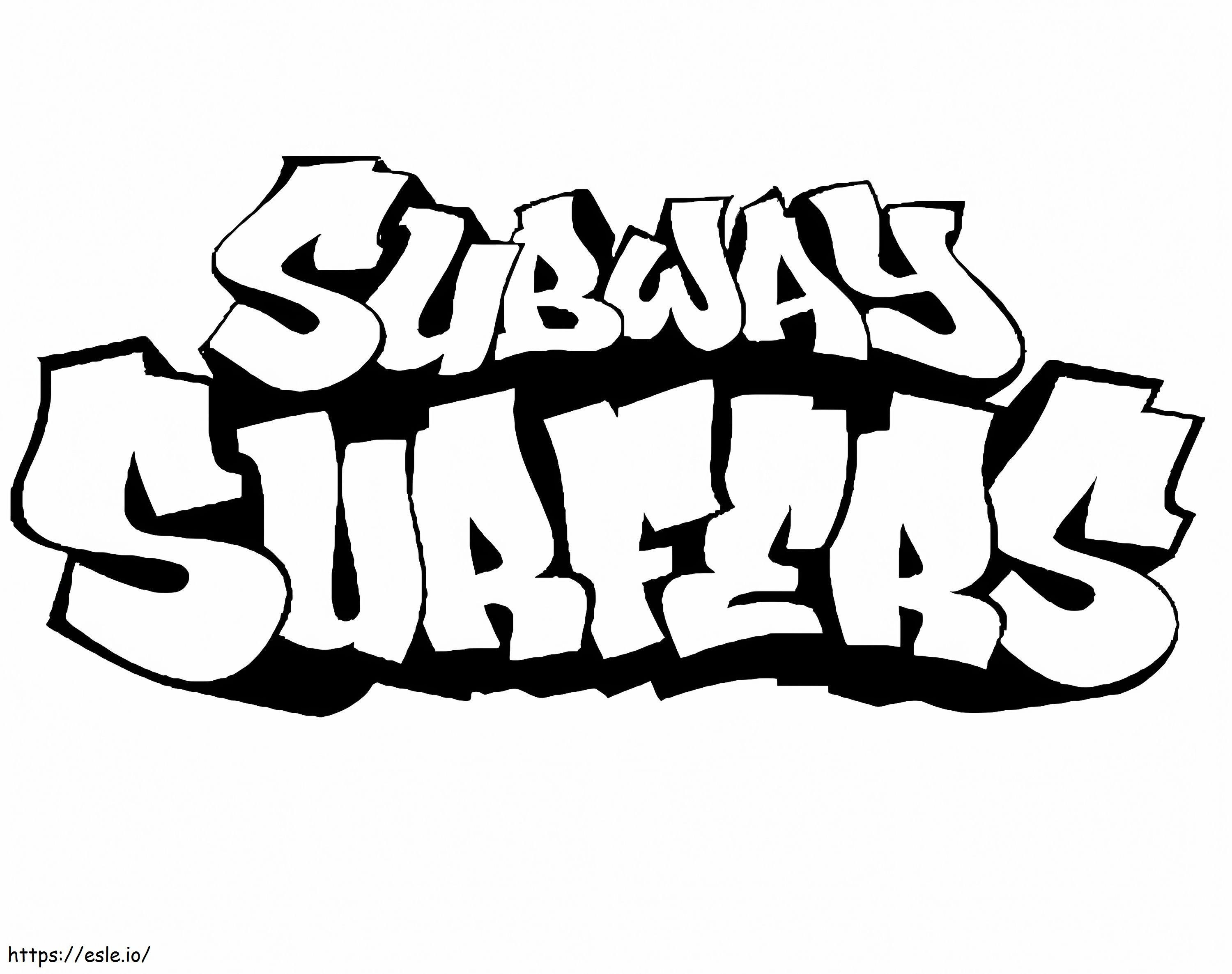 Logo Subway Surfers de colorat
