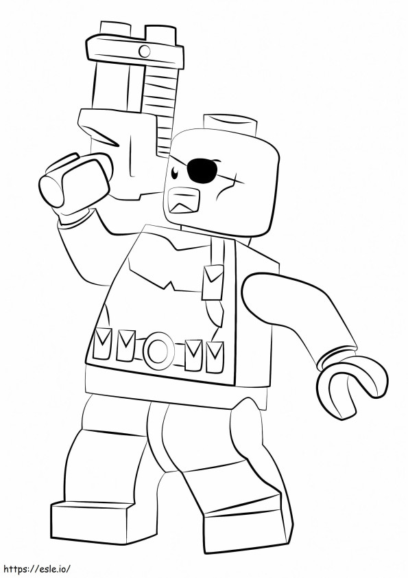 Lego Nick Fury coloring page