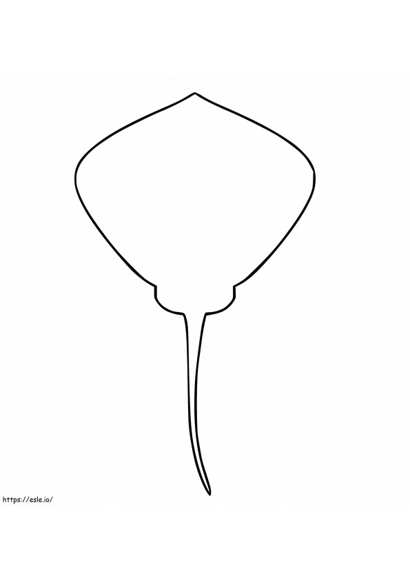 Stingray Outline coloring page