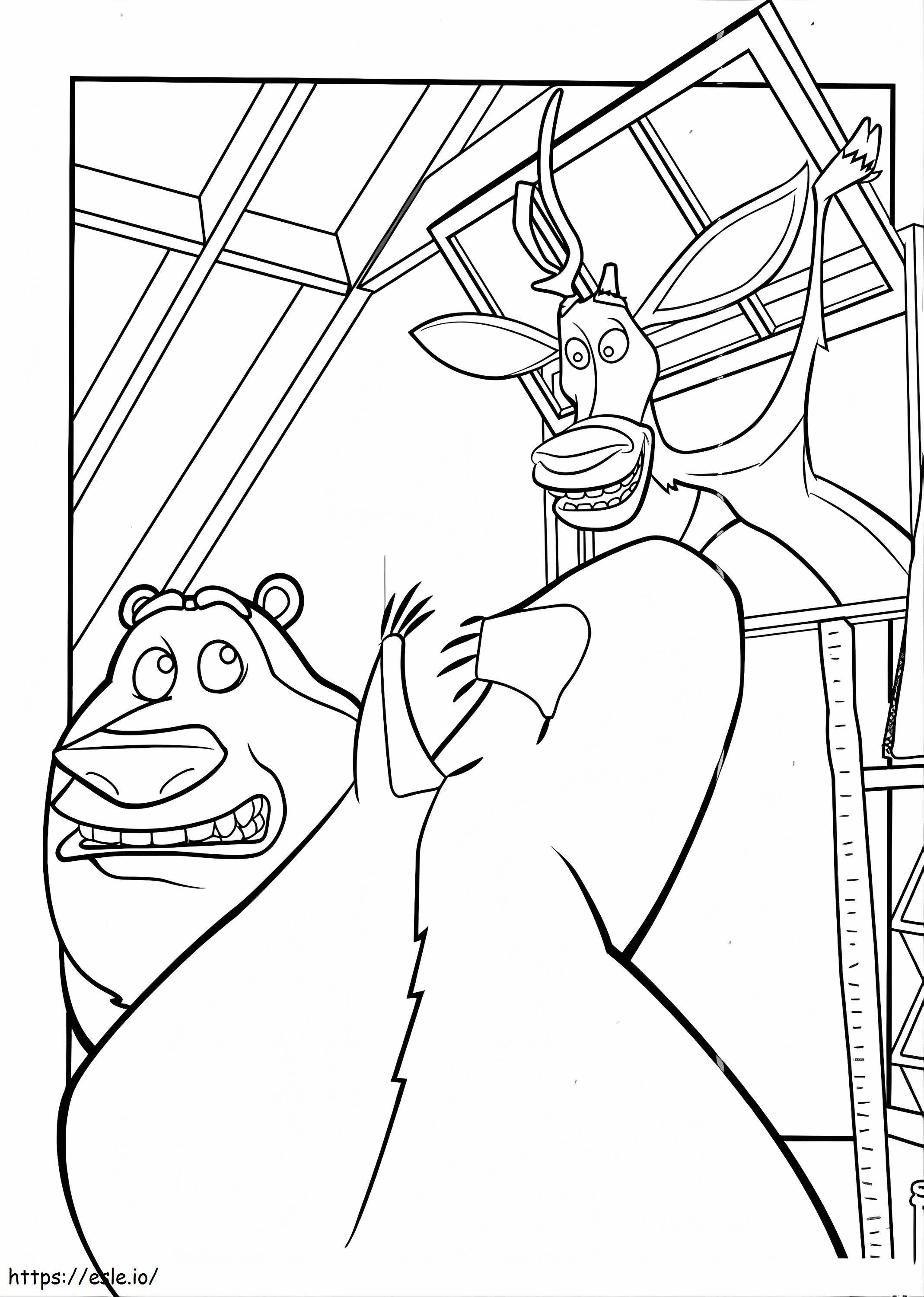 Elliot And Boog From Open Season coloring page