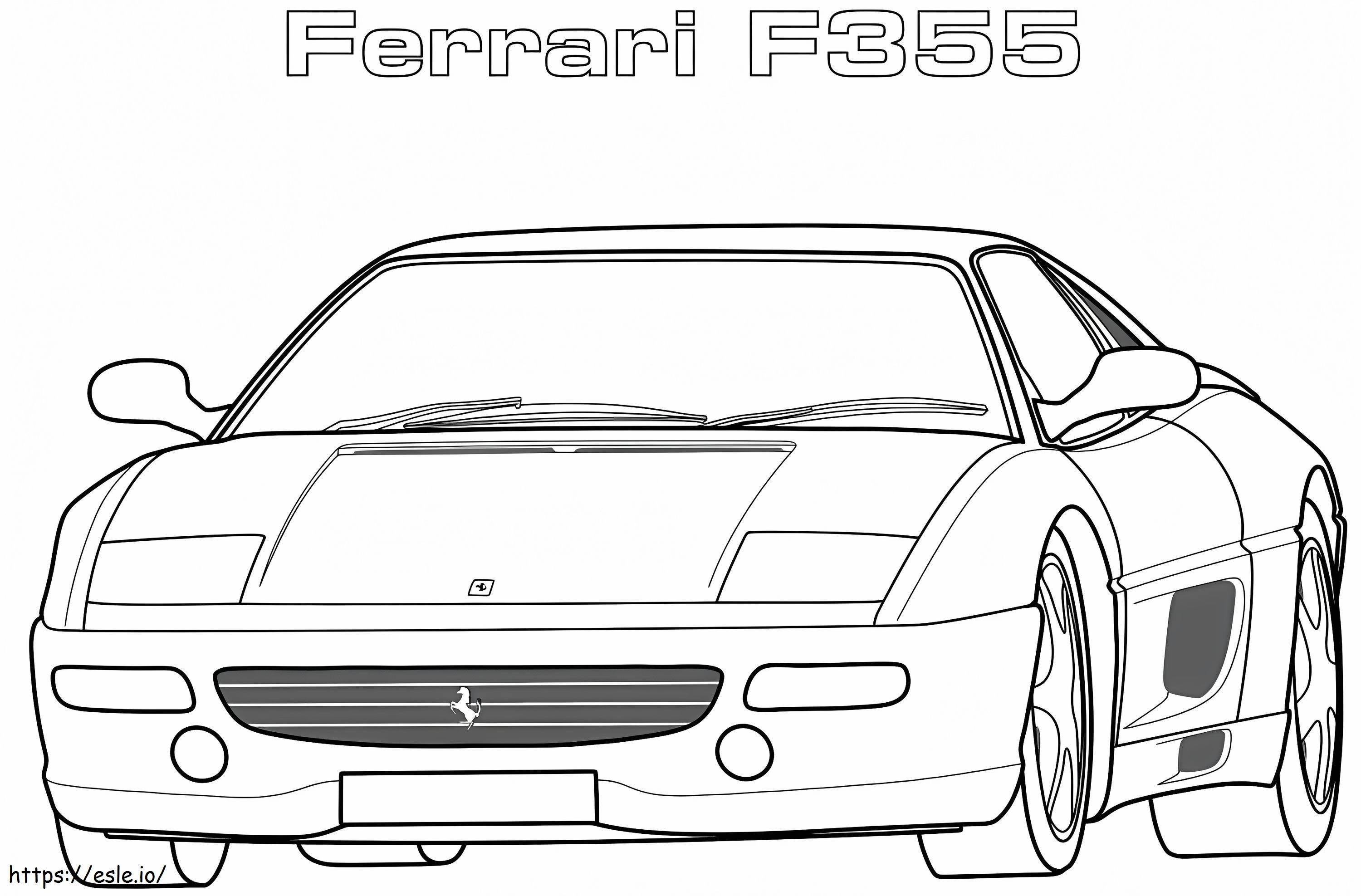 1560418138 Ferrari F355 A4 boyama