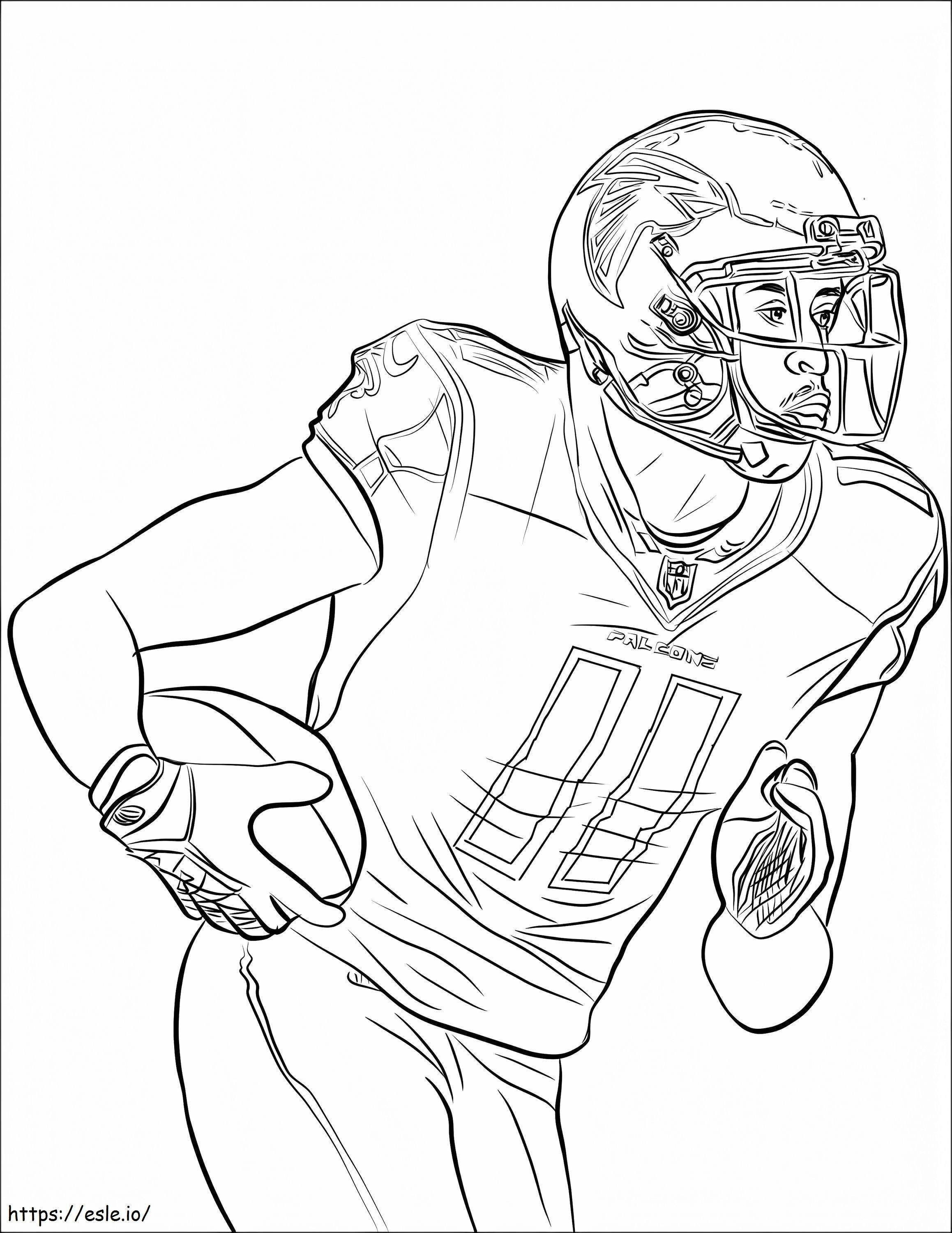 Julio Jones Football Player coloring page