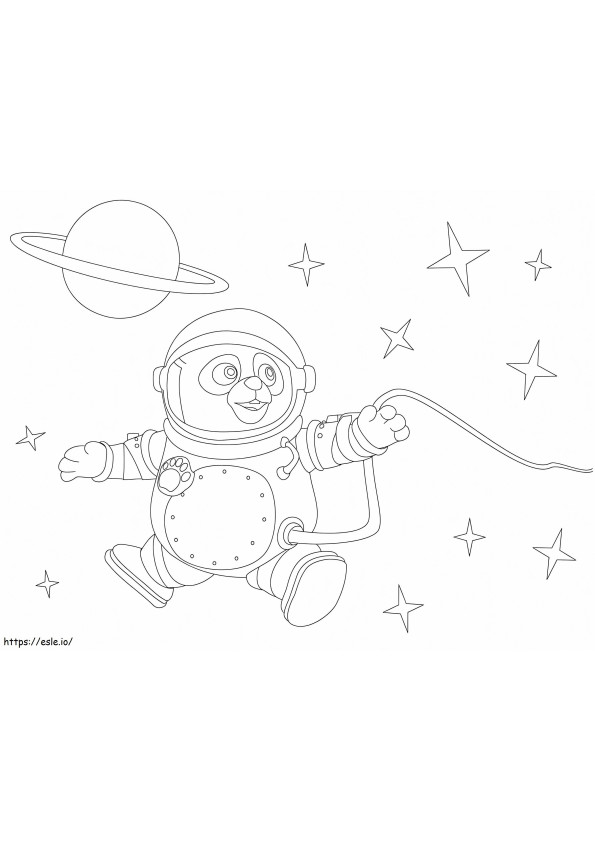 Special Agent Oso In Space coloring page