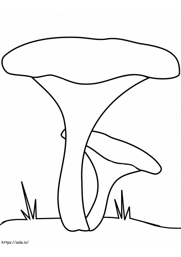 Chanterelle Mushrooms coloring page