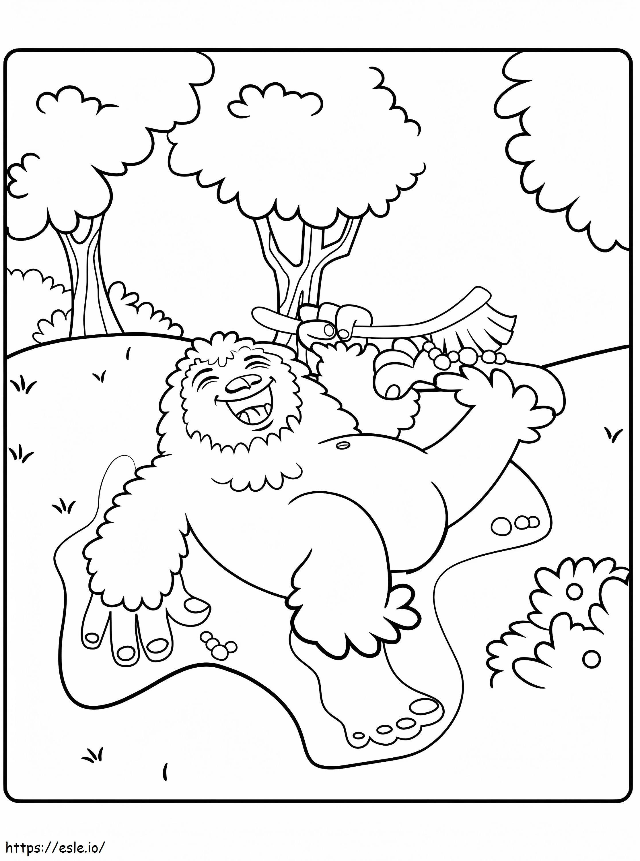 Yeti Washimals coloring page