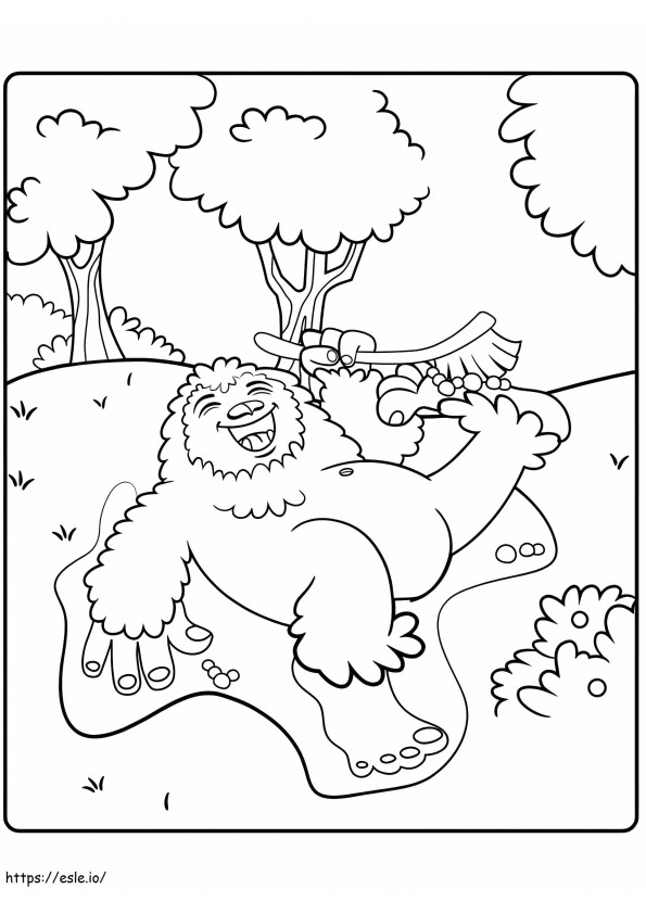 Yeti Washimals coloring page