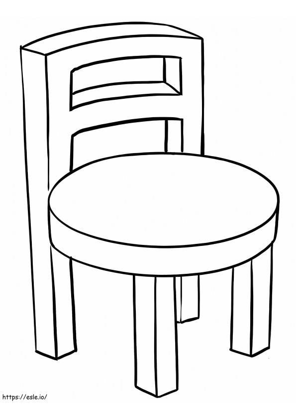 Łatwe krzesło kolorowanka