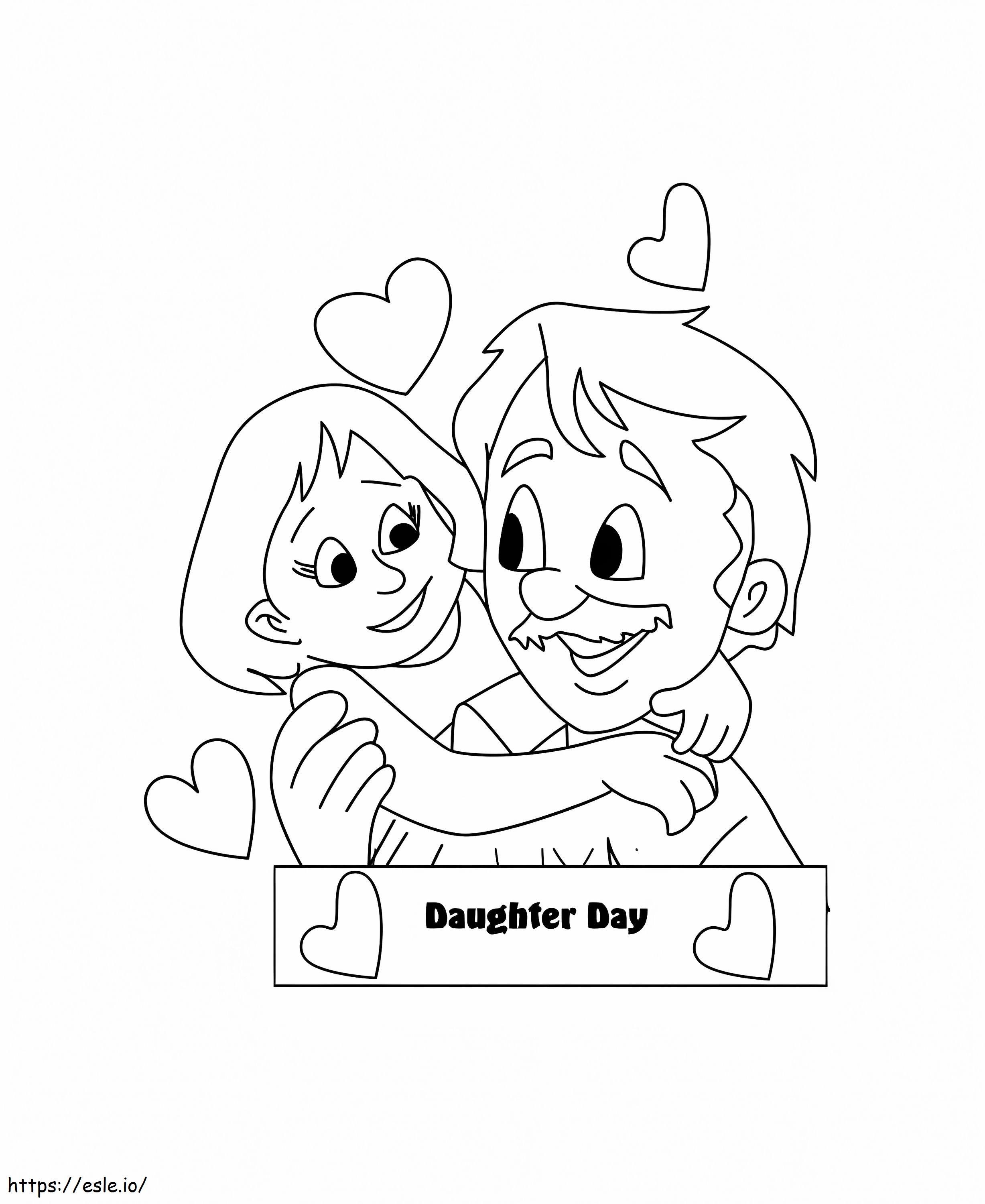 Hari Putri Papa Cinta Gambar Mewarnai