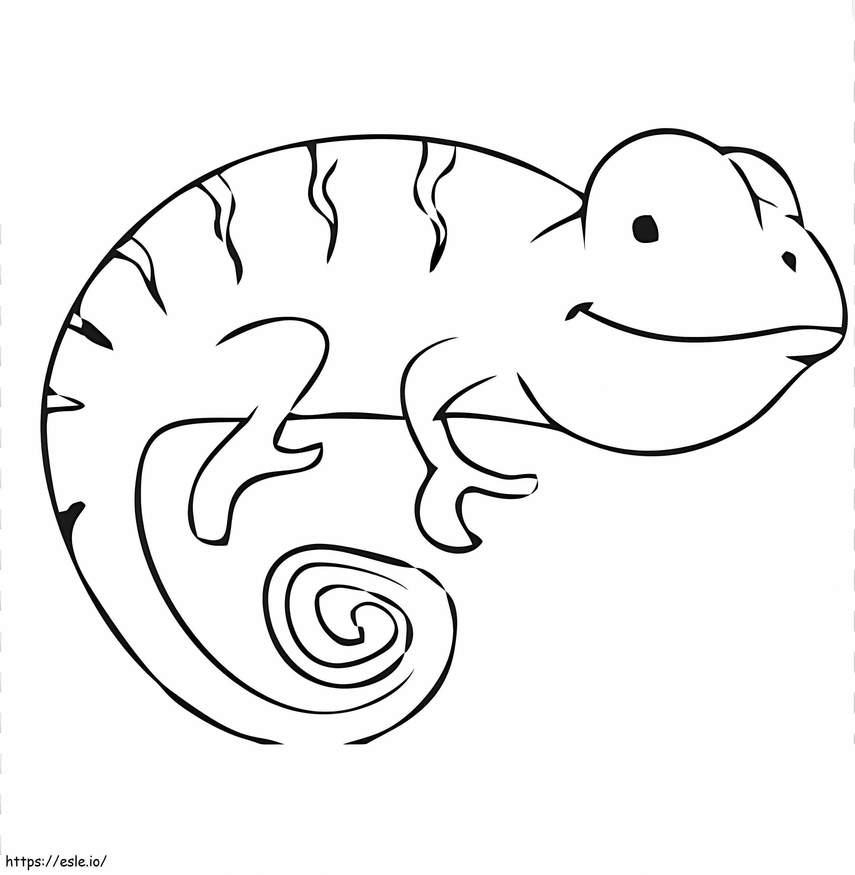 Stupid Chameleon coloring page