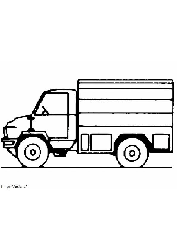 Delivery Van coloring page