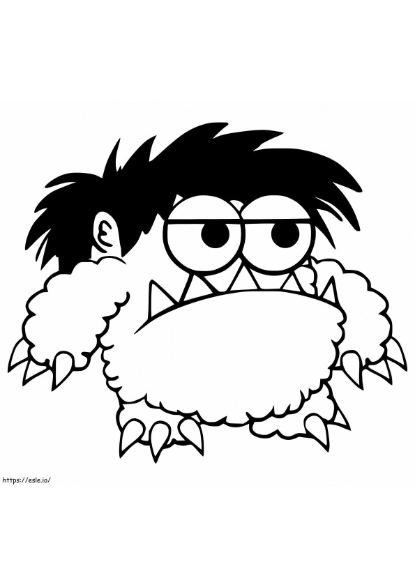 Moe Monster Dari Dunia Ryan Gambar Mewarnai