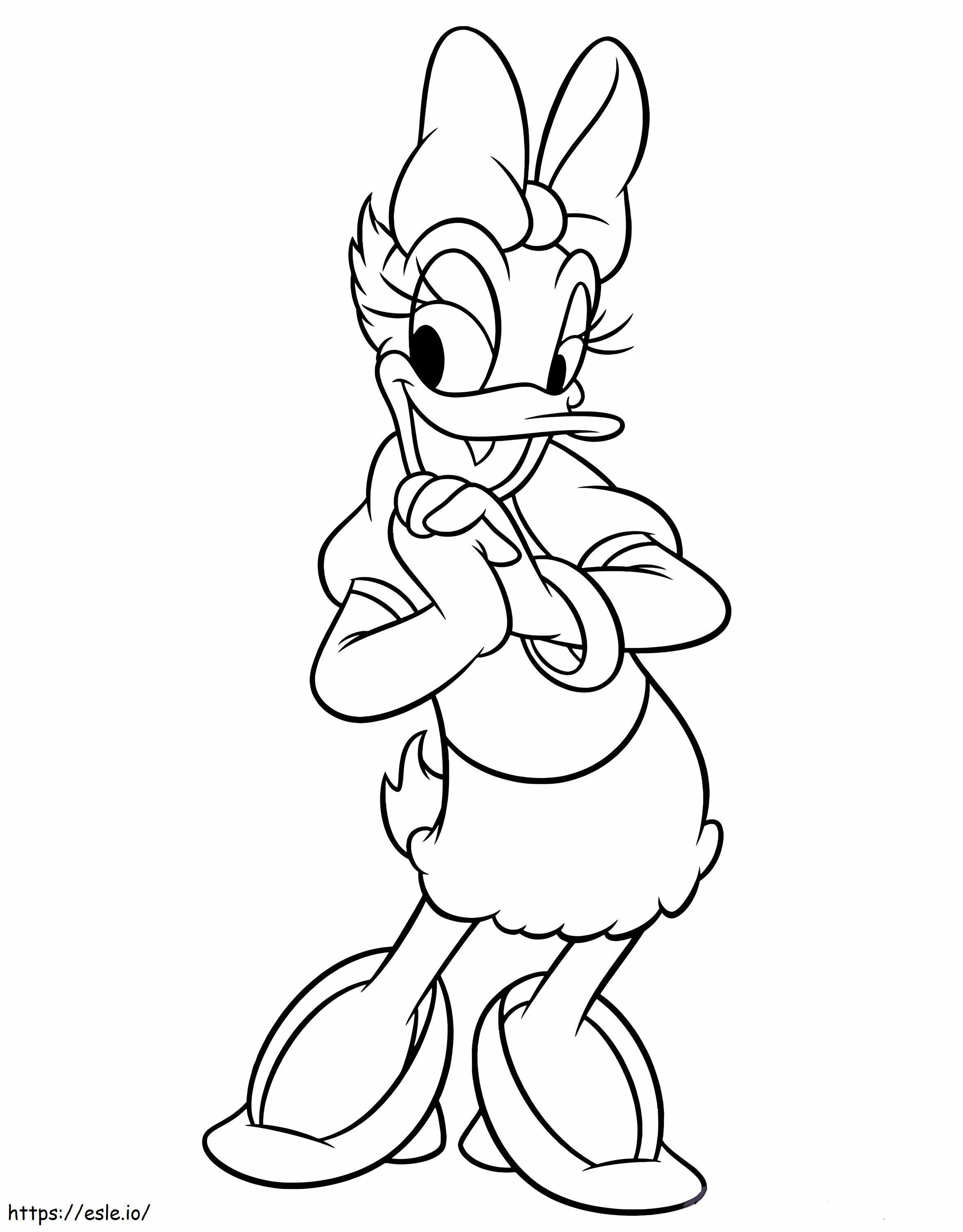 Basic Daisy Duck coloring page