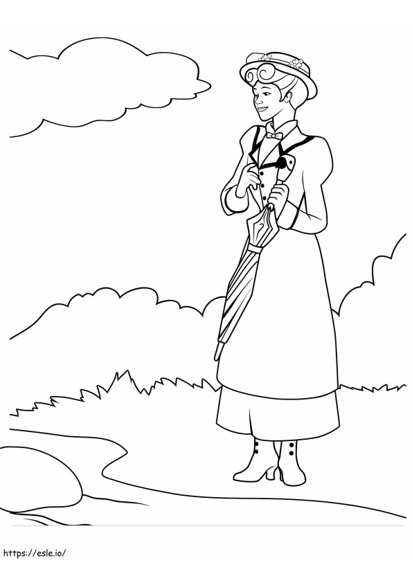 Mary Poppins Movie coloring page