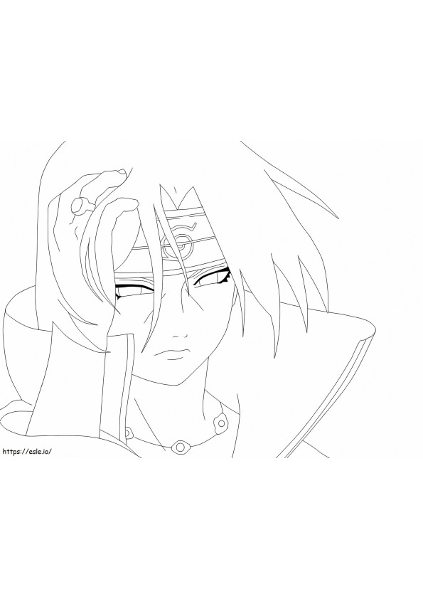 Itachi 2 coloring page