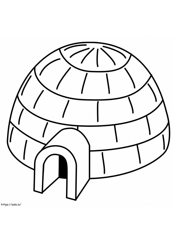 Igloo 2 coloring page