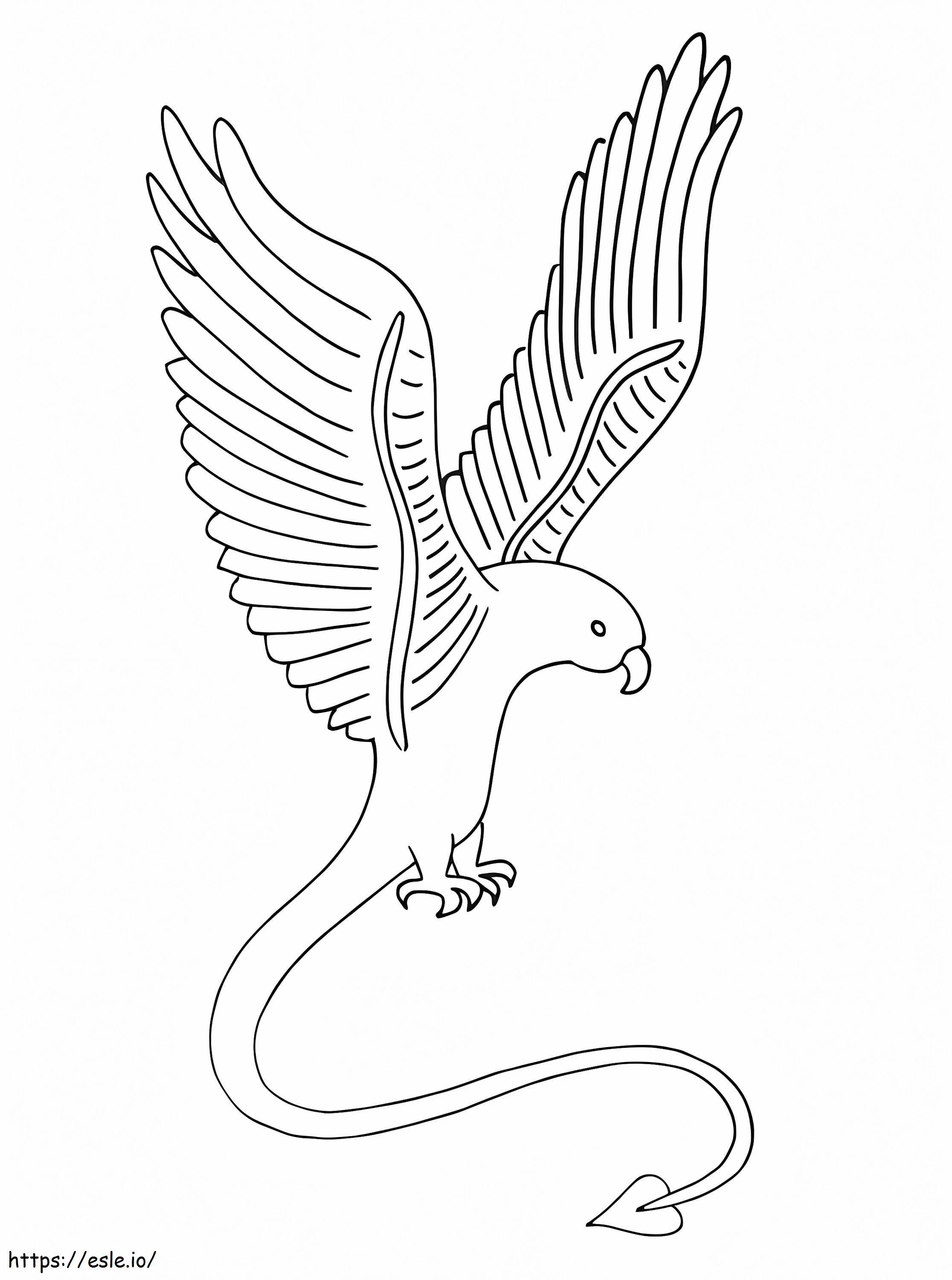 Eagle Alebrijes coloring page