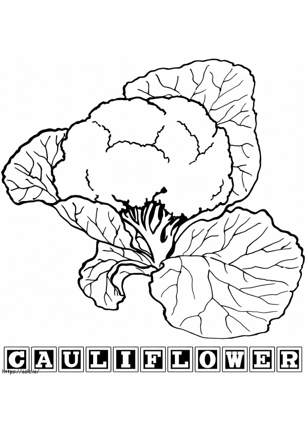 Cauliflower For Children coloring page
