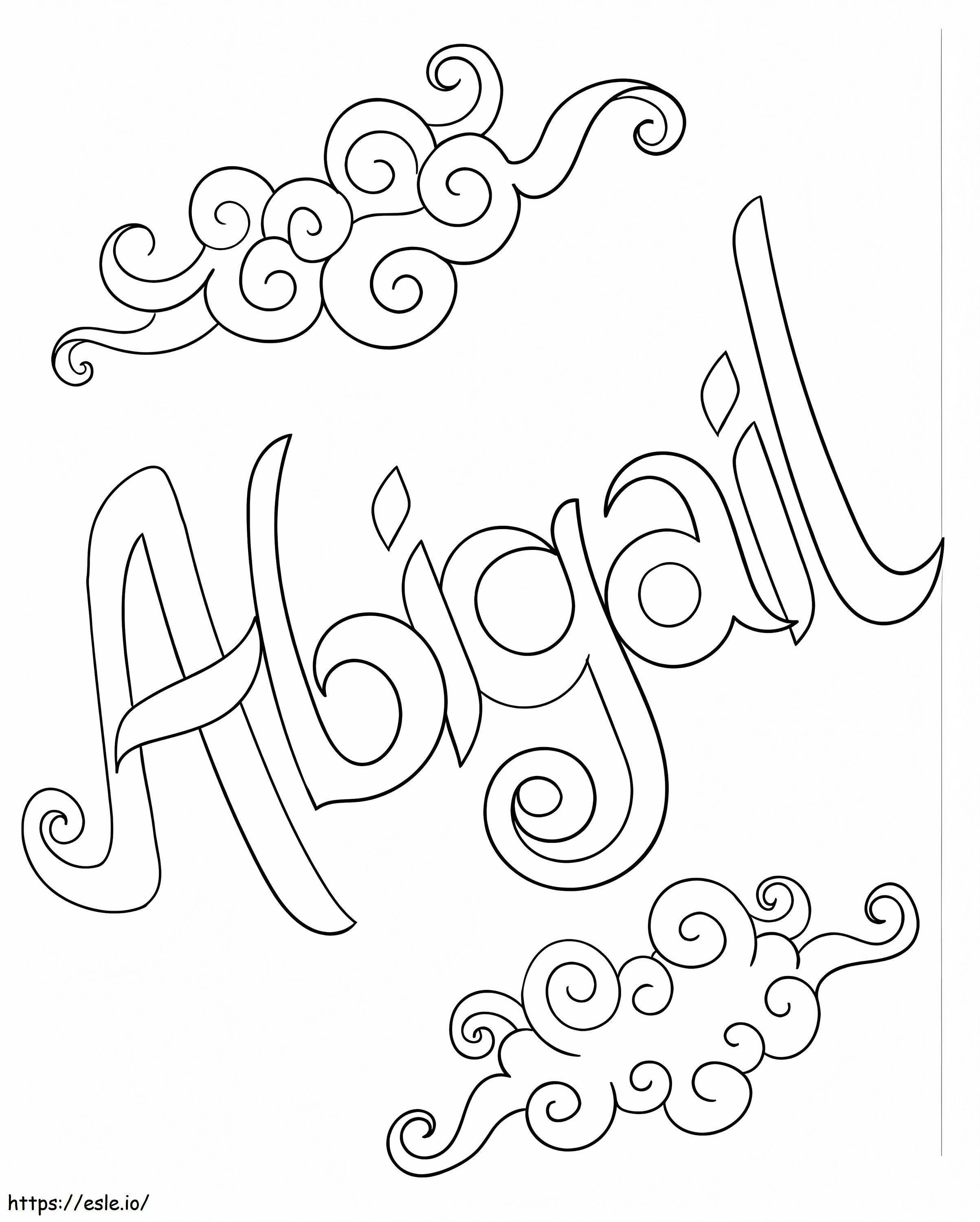 Printable Abigail coloring page