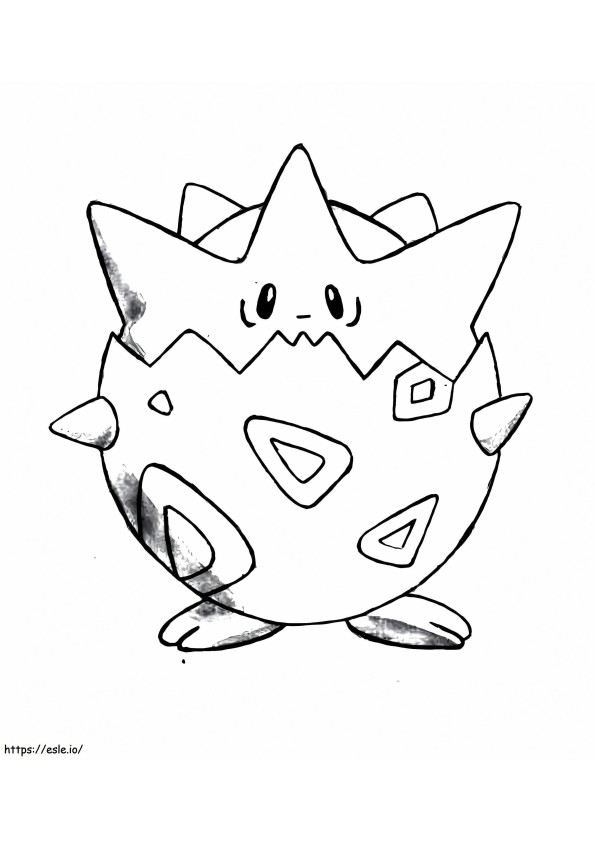 Coloriage Pokémon Togepi à imprimer dessin