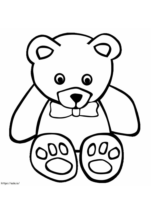 Boneka Beruang yang luar biasa Gambar Mewarnai