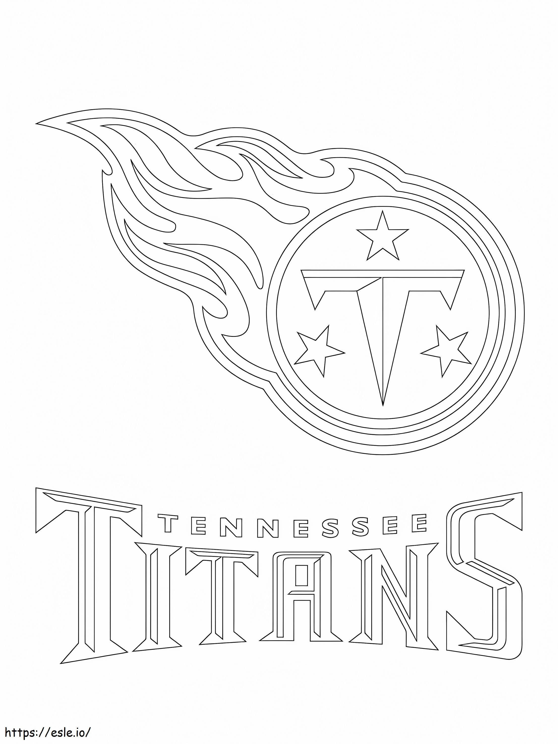 Tennessee Titans Logo coloring page