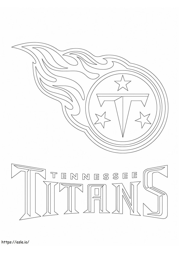 テネシー・タイタンズのロゴ ぬりえ - 塗り絵