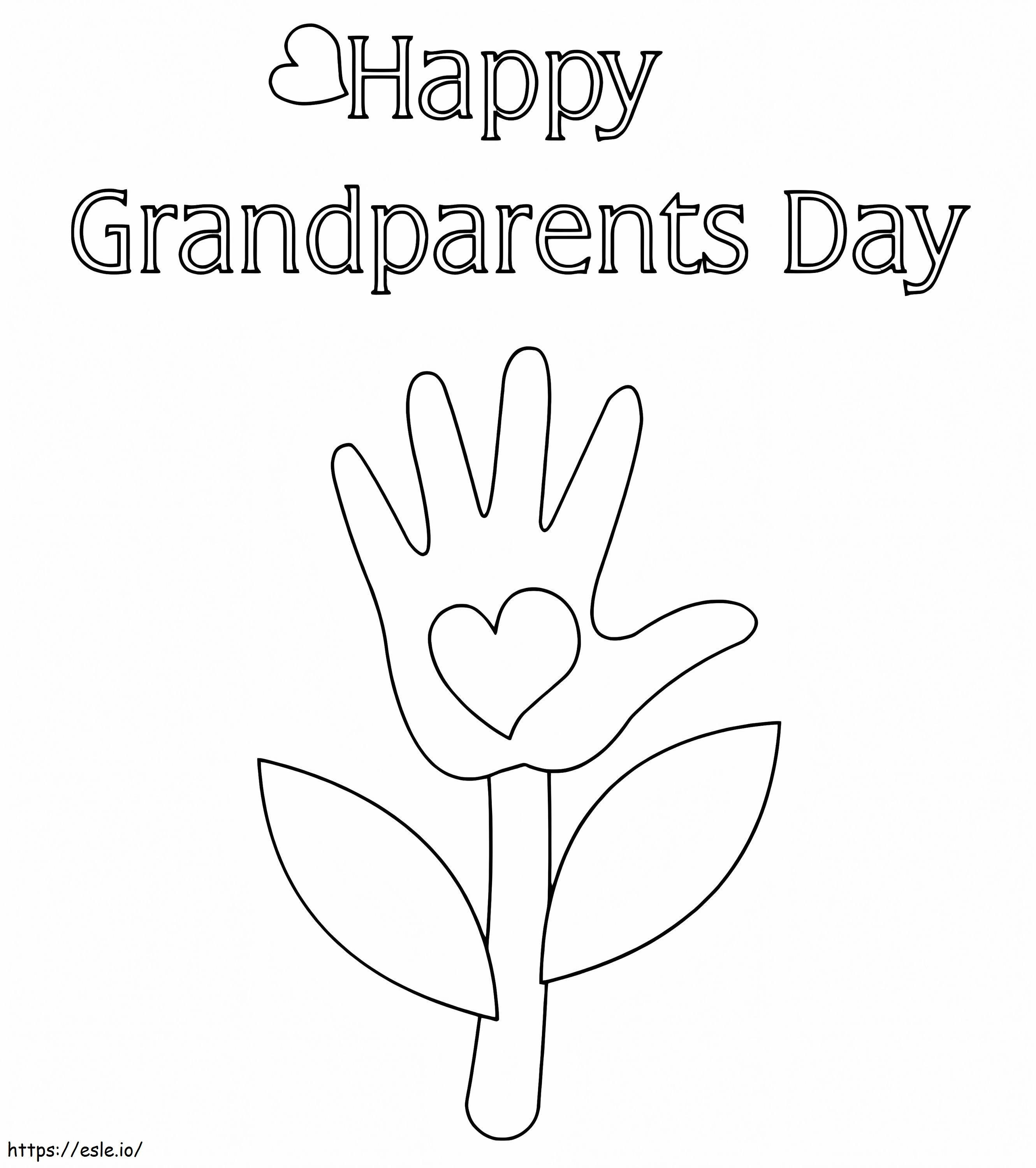 Coloriage Bonne fête des grands-parents 5 à imprimer dessin