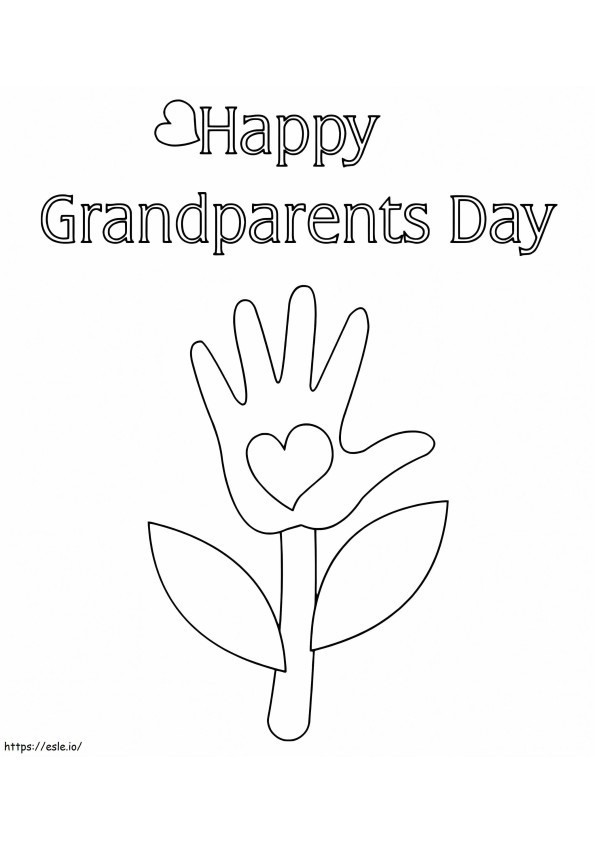 Coloriage Bonne fête des grands-parents 5 à imprimer dessin