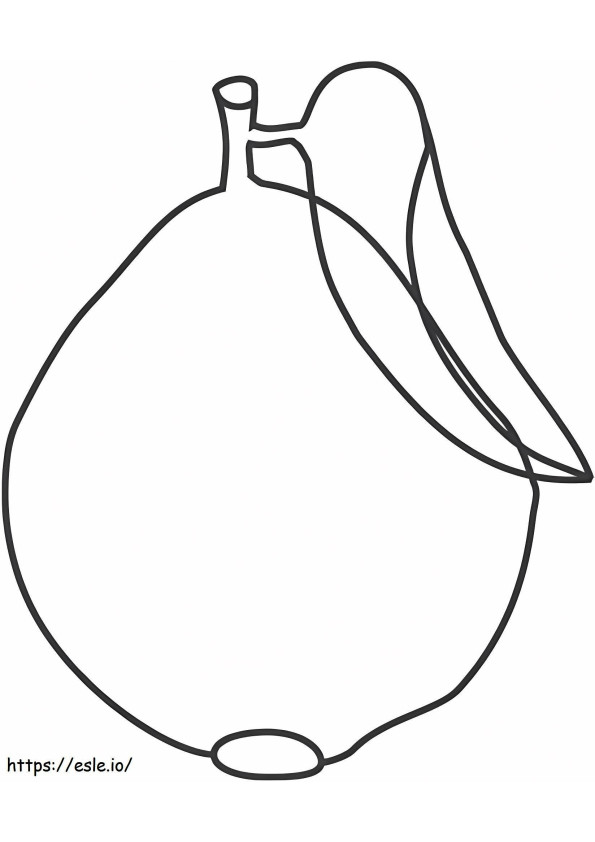 Printable Guava coloring page