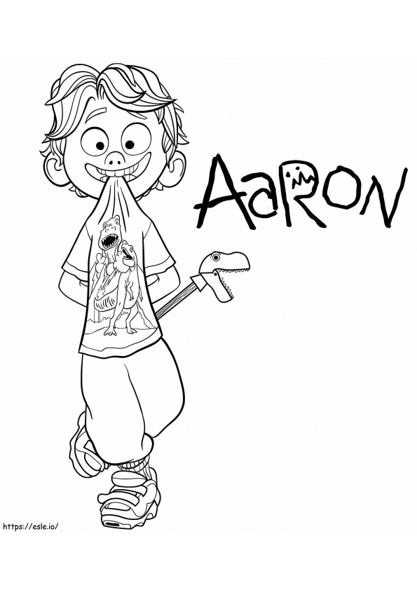 Aaron Mitchell coloring page
