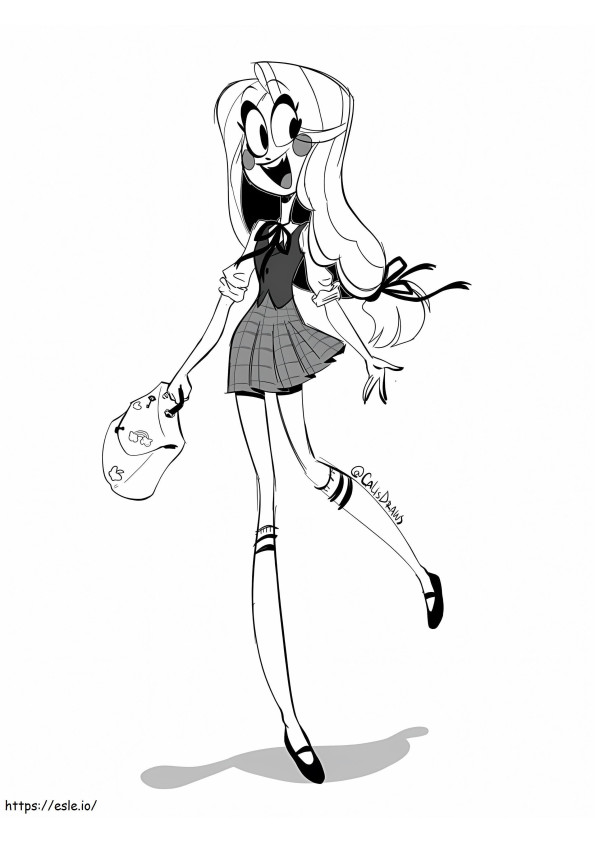 Charlie Magne From Hazbin Hotel coloring page