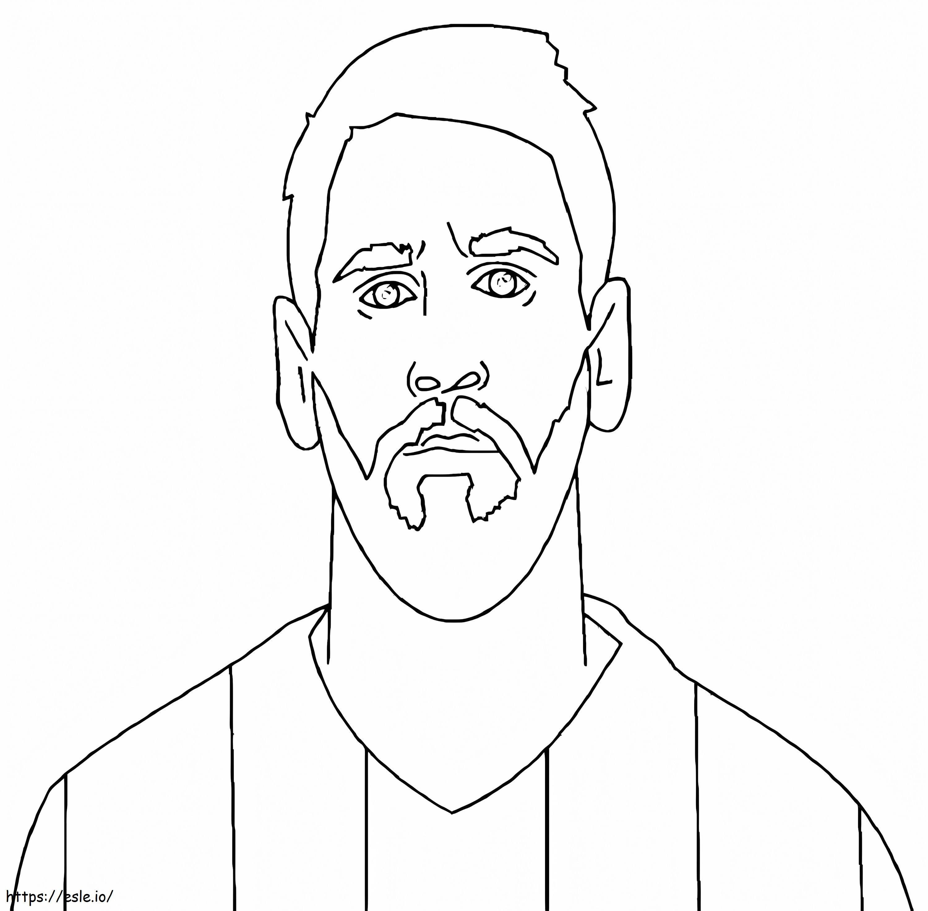 Büyük Lionel Messi boyama
