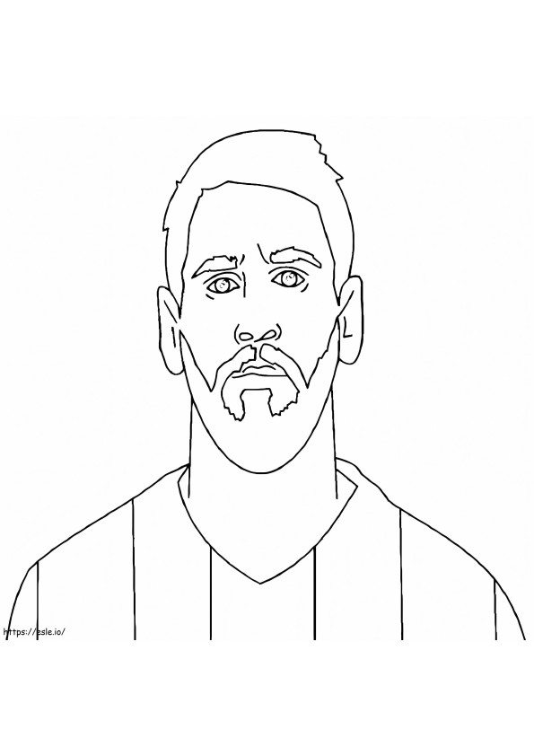 Great Lionel Messi coloring page