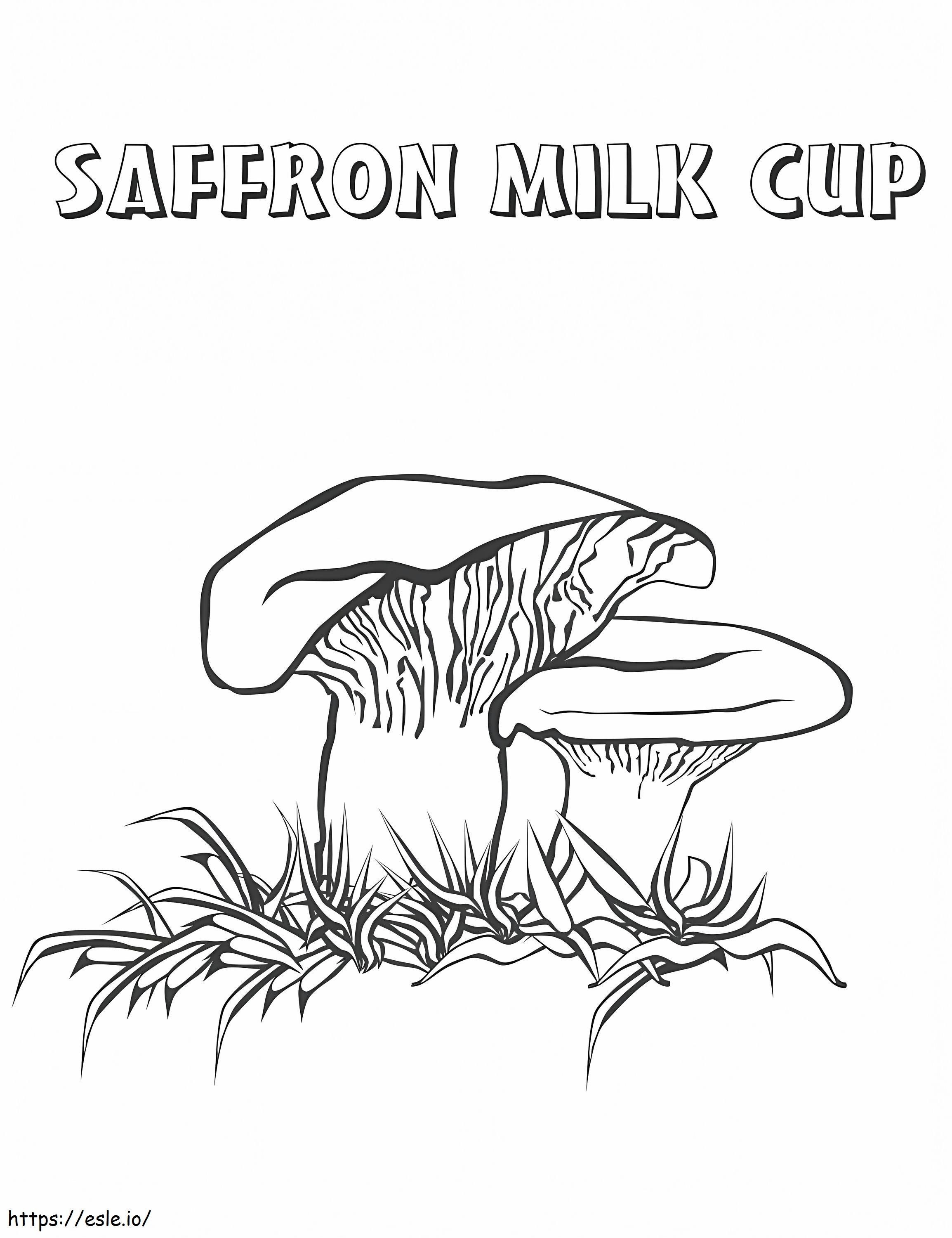 Saffron Milk Cup Mushrooms coloring page
