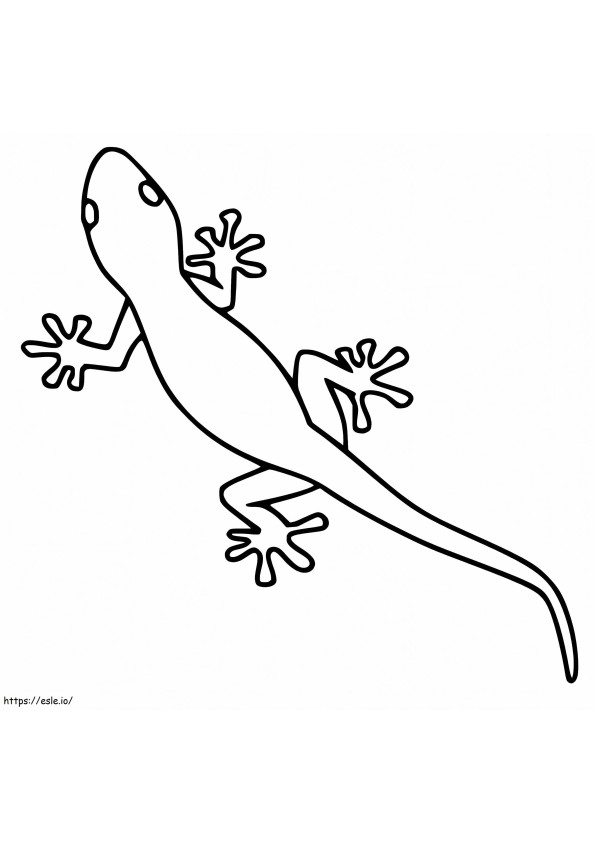 Gecko 7 coloring page