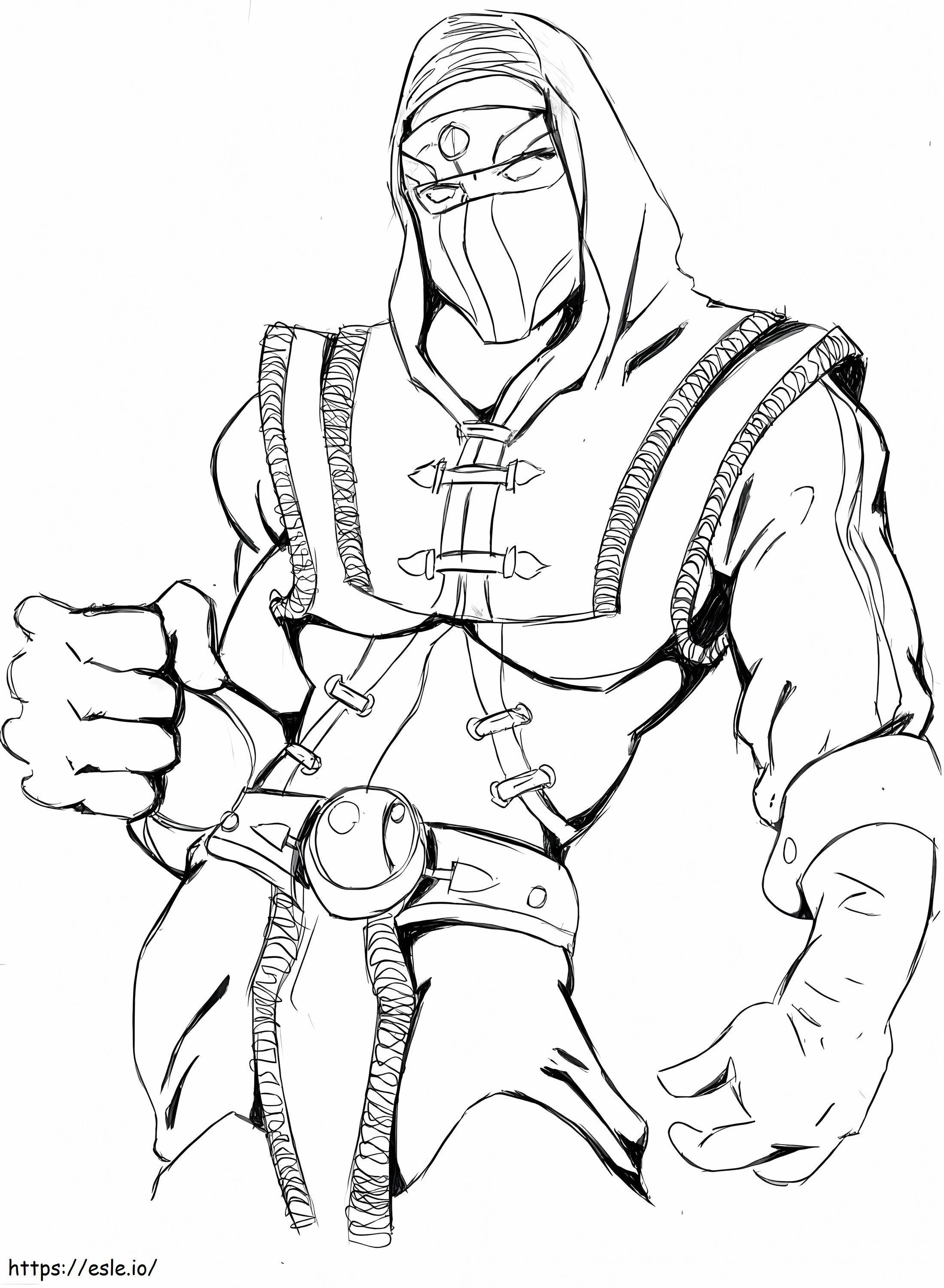 Mortal Kombat Sub Zero 1 coloring page