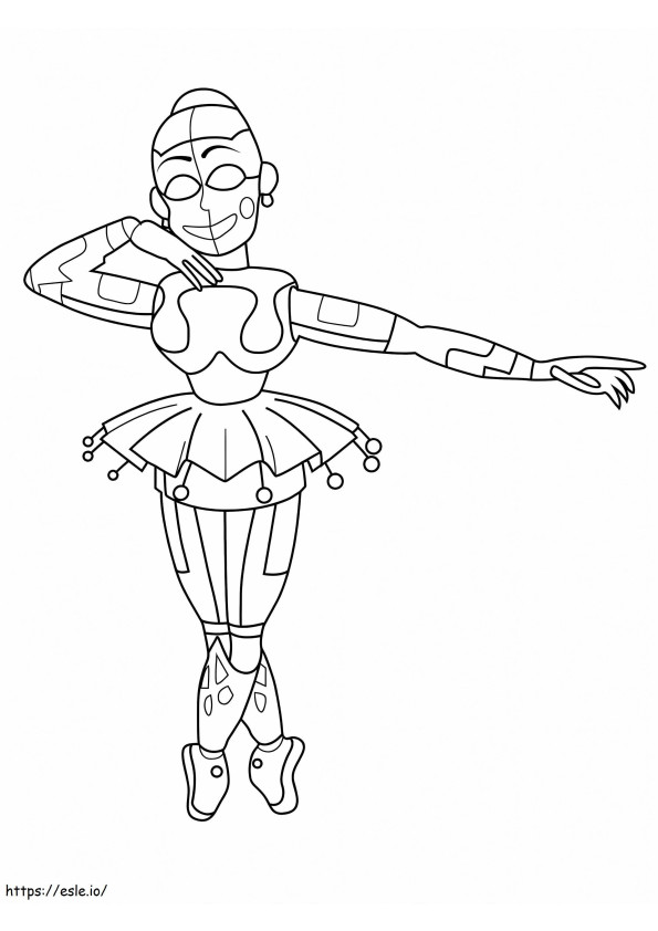 Ballora From FNAF coloring page